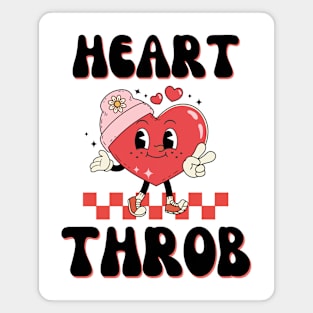 Retro Heart Throb happy Heart Valentines Day Girl boy women Magnet